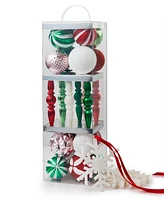 Holiday Lane Christmas Cheer Green, Pink, Red Set of 30 Mixed