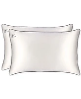 Slip 2-Pc. Pure Silk "Just Married" Queen Pillowcase Set