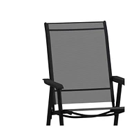 Outdoor Folding Patio Sling Chair / Portable (2 Pack)