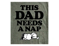 Hybrid Apparel Peanuts Dad Nap Mens Short Sleeve Tee