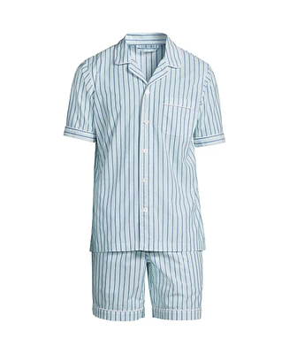 Lands' End Men's Short Sleeve Essential Pajama Set