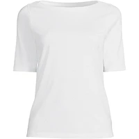 Lands' End Petite Supima Boatneck Top