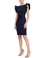 Eliza J Women's Ruffled-Sleeve Sheath Dress