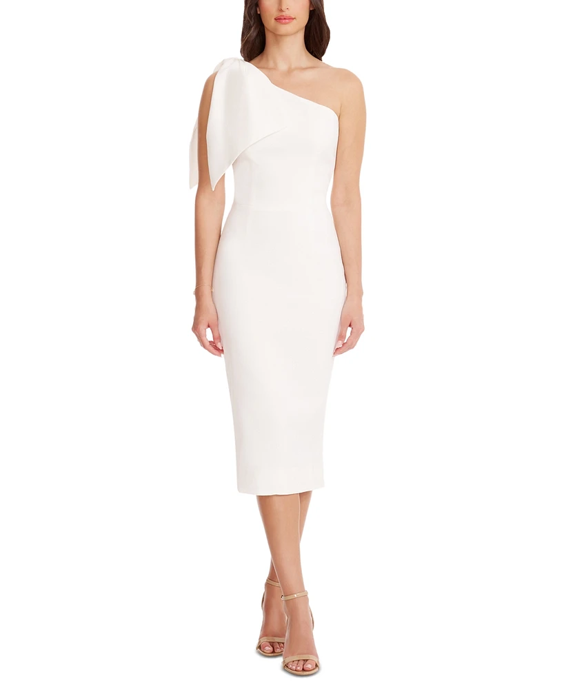 Dress the Population Tiffany Asymmetrical Midi Dress