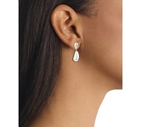 Calvin Klein Stainless Steel Structural Drop Earrings