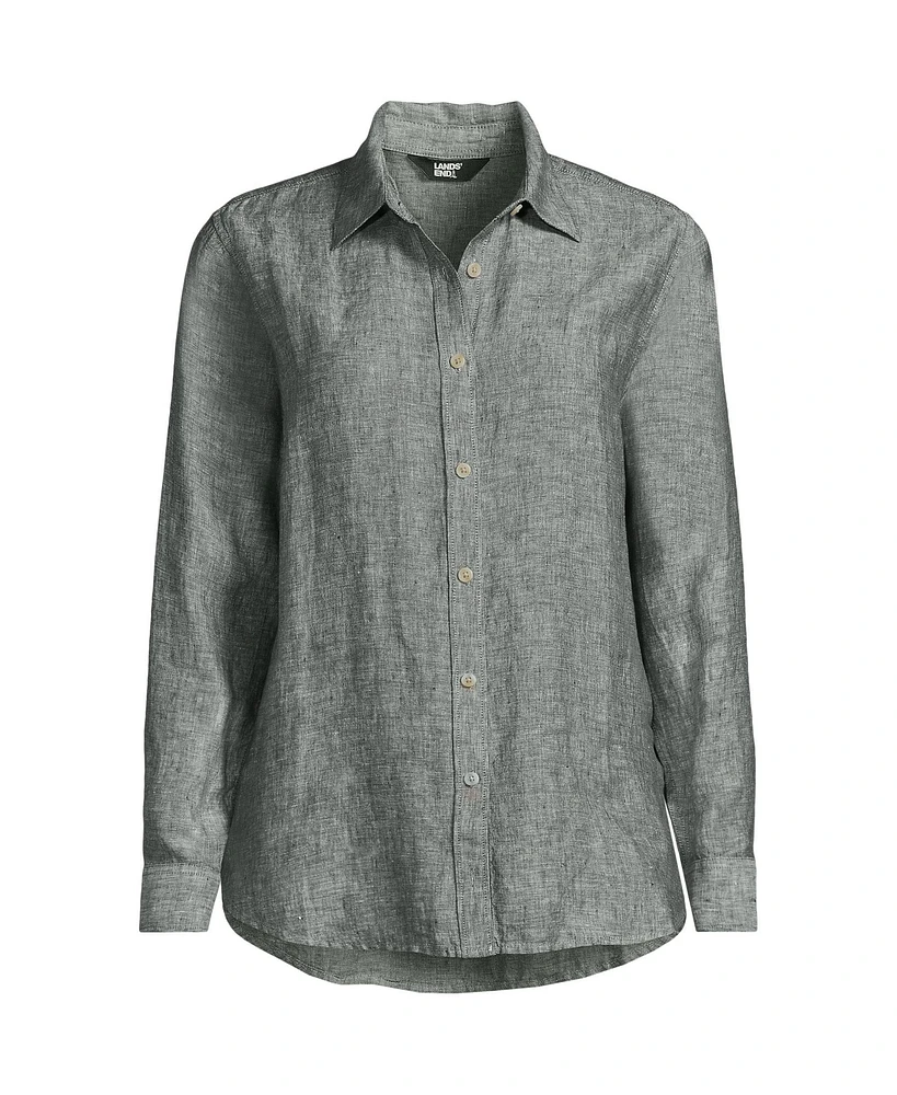 Lands' End Women's Linen Classic Shirt