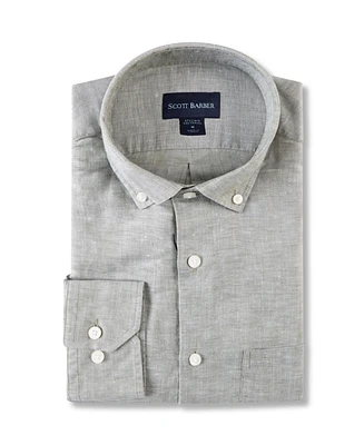 Scott Barber Men's Linen/Tencel Twill Solid