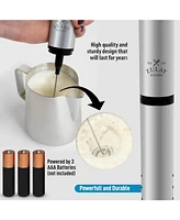 Zulay Kitchen Travel Milk Frother with Protective Cover