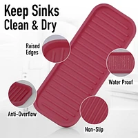 Zulay Kitchen Silicone Sponge Holder for Kitchen Sink