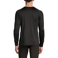 Lands' End Men's Stretch Thermaskin Long Underwear Crew Base Layer