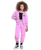 With Jules Big Girls Graphic Full-Zip Hoodie Sweatshirt
