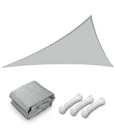 Yescom 25 Ft 97% Uv Block Triangle Sun Shade Sail Canopy Cover Net for Patio Poolside