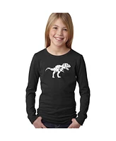 La Pop Art Girls Word Long Sleeve - Tyrannosaurus Rex