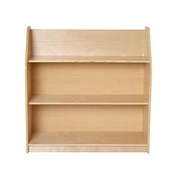 Kid'S Bookshelf Or Toy Storage Shelf For Bedroom Or Playroom In Wood Finish With Safe, Kid-Friendly Curved Edges