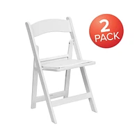 Folding Chair - Resin– 2 Pack 800Lb Weight Capacity Event