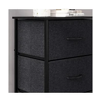 Marley 4 Drawer Storage Dresser With Cast Iron Frame