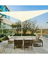 Yescom 20 Ft 97% Uv Block Triangle Sun Shade Sail Canopy Cover Net Outdoor Patio Deck