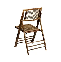 Bamboo Folding Chairs | Set Of 2 Bamboo Wood Folding Chairs