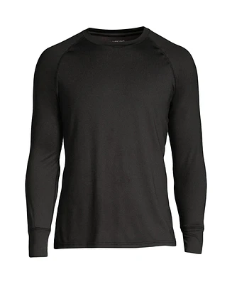 Lands' End Big & Tall Stretch Thermaskin Long Underwear Crew Base Layer