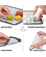 Zulay Kitchen Macaron Silicone Baking Mats 4-Pc