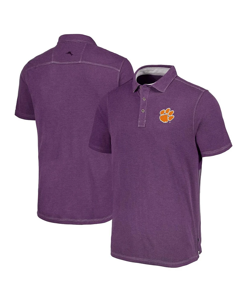 Tommy Bahama Men's Purple Clemson Tigers Paradiso Cove Polo