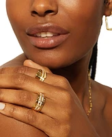 Audrey by Aurate Diamond Wide Band Statement Ring (1/4 ct. t.w.) in Gold Vermeil, Created for Macy's