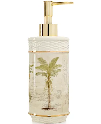Avanti Colony Palm Tree Textured Ceramic Soap/Lotion Pump