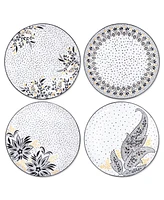 Portmeirion Sara Miller Artisanne Noir Dinner Plates, Set of 4