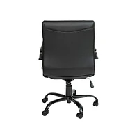 Milano Contemporary Mid-Back Home Office Chair With Padded Arms