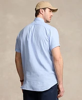 Polo Ralph Lauren Men's Relaxed-Fit Solid Button-Down Linen Shirt