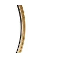 Merrick Lane Monaco Accent Wall Mirror With Metal Frame For Bathroom, Vanity, Entryway, Dining Room, & Living Room