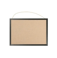 Clarey Linen Display Board With Wooden Frame And Push Pins