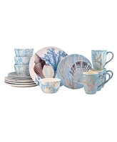 Certified International Beyond the Shore 16Pc Dinnerware Set, Service for 4