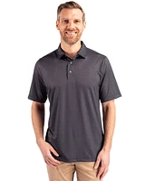 Cutter & Buck Men's Pike Banner Print Stretch Polo Shirt