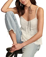 Lucky Brand Women's Floral Textured Camisole