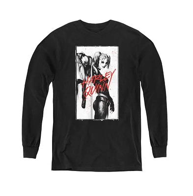 Batman Boys Youth Inked Quinn Long Sleeve Sweatshirts