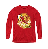 Justice League Boys of America Youth Lightning Fast Long Sleeve Sweatshirts