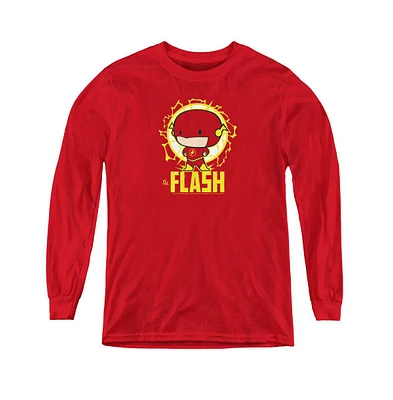 Flash Boys Dc Youth Comics Chibi Long Sleeve Sweatshirts
