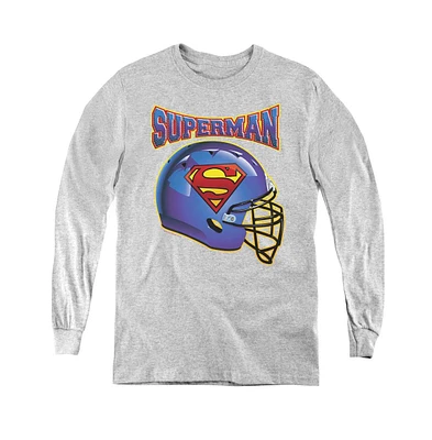 Superman Boys Youth Helmet Long Sleeve Sweatshirts