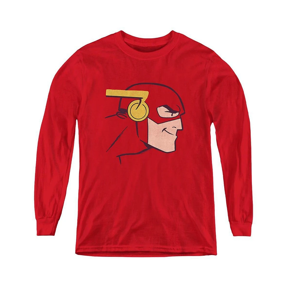 Justice League Boys of America Youth Cooke Head Long Sleeve Sweatshirts