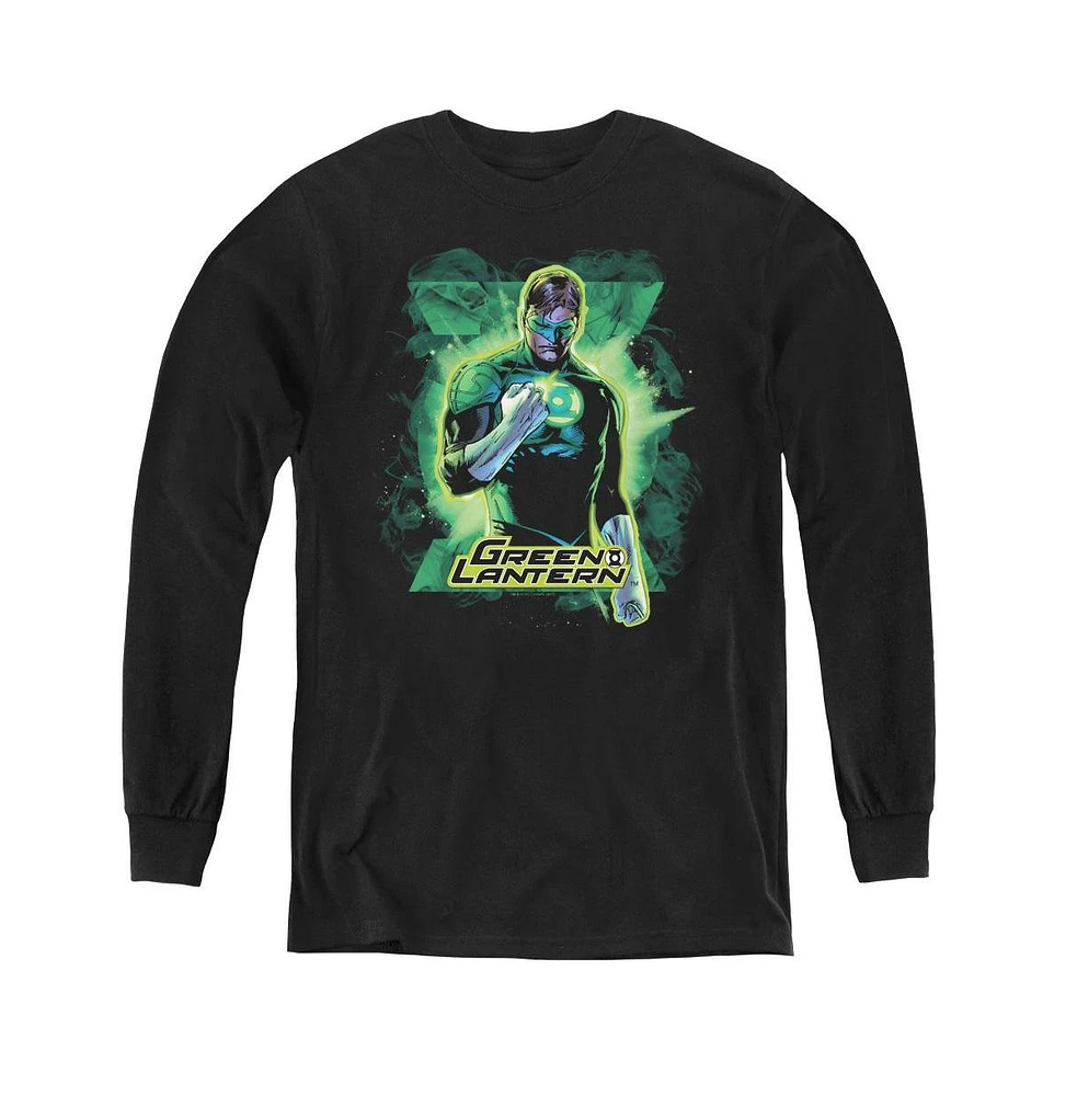 Justice League Boys of America Youth Gl Brooding Long Sleeve Sweatshirts