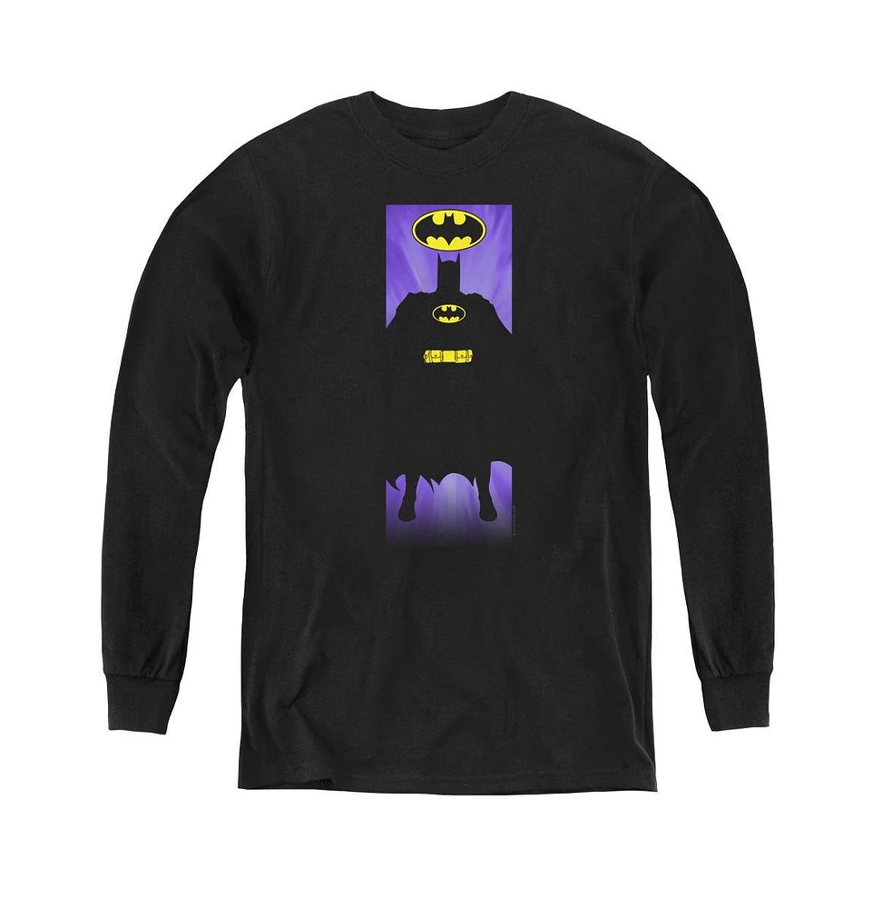 Batman Boys Youth Block Long Sleeve Sweatshirts