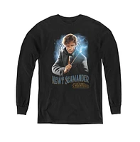 Fantastic Beasts 2 Boys Youth Scamander Monogram Long Sleeve Sweatshirts