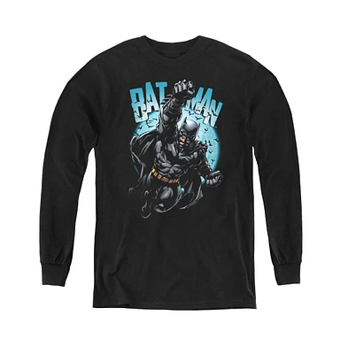 Batman Boys Youth Moon Knight Long Sleeve Sweatshirts