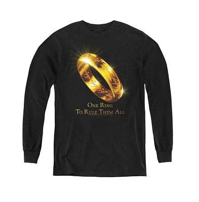 Lord Of The Rings Boys Youth One Ring Long Sleeve Sweatshirts