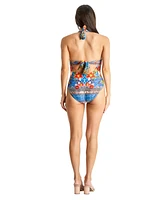 La Moda Clothing Women's Cutout One Piece Swimsuit