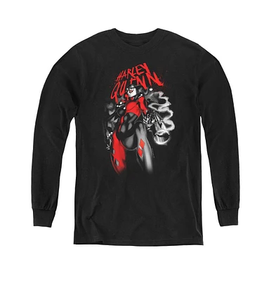 Batman Boys Youth Down The Barrel Long Sleeve Sweatshirts