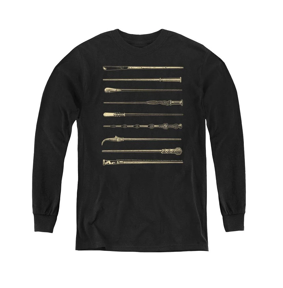 Fantastic Beasts 2 Boys Youth Wands Long Sleeve Sweatshirts