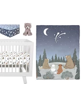 Sammy & Lou Forest Stargzer 4 Piece Crib Bedding Set b