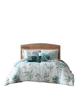 Bebejan Tropical 100% Cotton 5-Piece Reversible Comforter Set